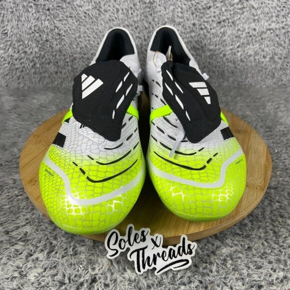 Adidas Predator Pro Fold-Over Tongue FG Soccer SZ 13 Men White Lemon JS4071